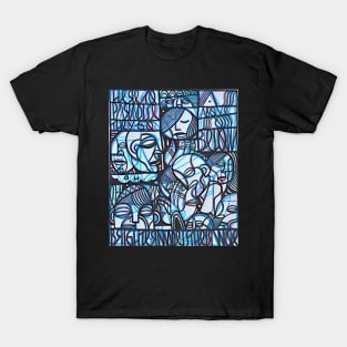 as above so below abstract figure design art T-Shirt